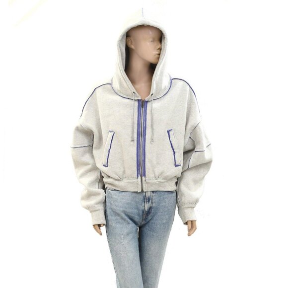 Free People We The Free Mercer Hoodie Jacket Top Oversized Slouchy S NWT 277288 - Picture 5 of 9